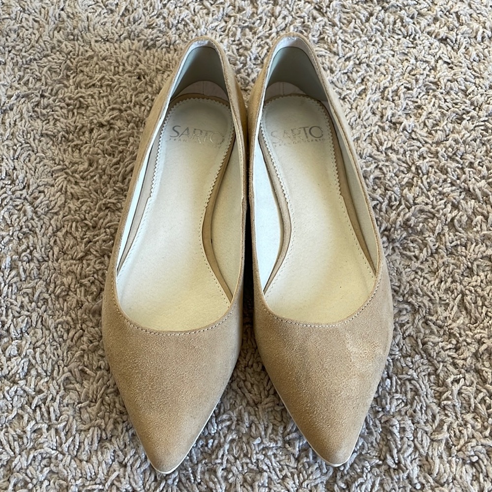 Franco Sarto Size 6 Flats Worn with Box